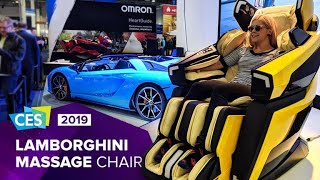 Take it easy at CES 2019 in Lamborghini's luxury massage chair