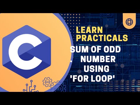 sum of odd number using for loop  || learn programing language
