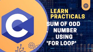 sum of odd number using for loop  || learn programing language
