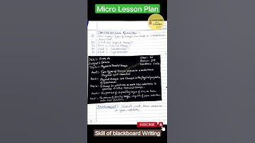 Skill of Blackboard Writing | Micro Lesson Plan - Science🧪| Learning with Garima