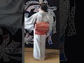 【週末着物生活2022 #50】正絹 小紋 単衣着物／正絹 名古屋帯 単衣太鼓結び／市松柄 変織の帯揚げ／帯留め付帯締め／楊柳半襟に絽の長襦袢