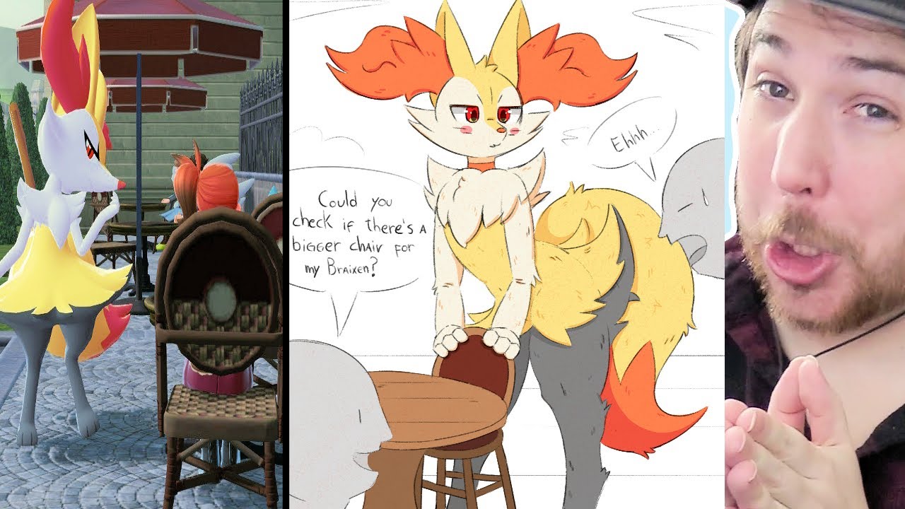 ALPHA BRAIXEN IS TOO BIG FOR CAFE CHAIRS - Pokemon Legends Z-A Memes