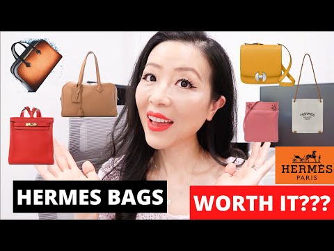 Hermes Bags Worth it?  Hermes mushroom leather victoria bag, halzan bag,  2002 bag, ado backpack etc 