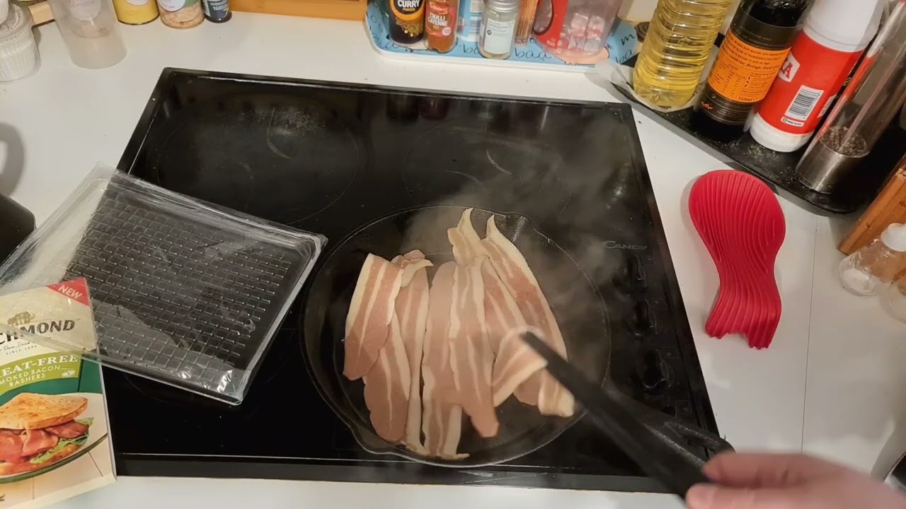 Richmond Vegan Meat Free Bacon, Tasts Nice Takes Ages To Cook