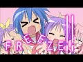 らき☆すた OP「もってけ!セーラーふく」泉こなた(平野綾)、柊かがみ(加藤英美里)、柊つかさ(福原香織)、高良みゆき(遠藤綾)(2007)