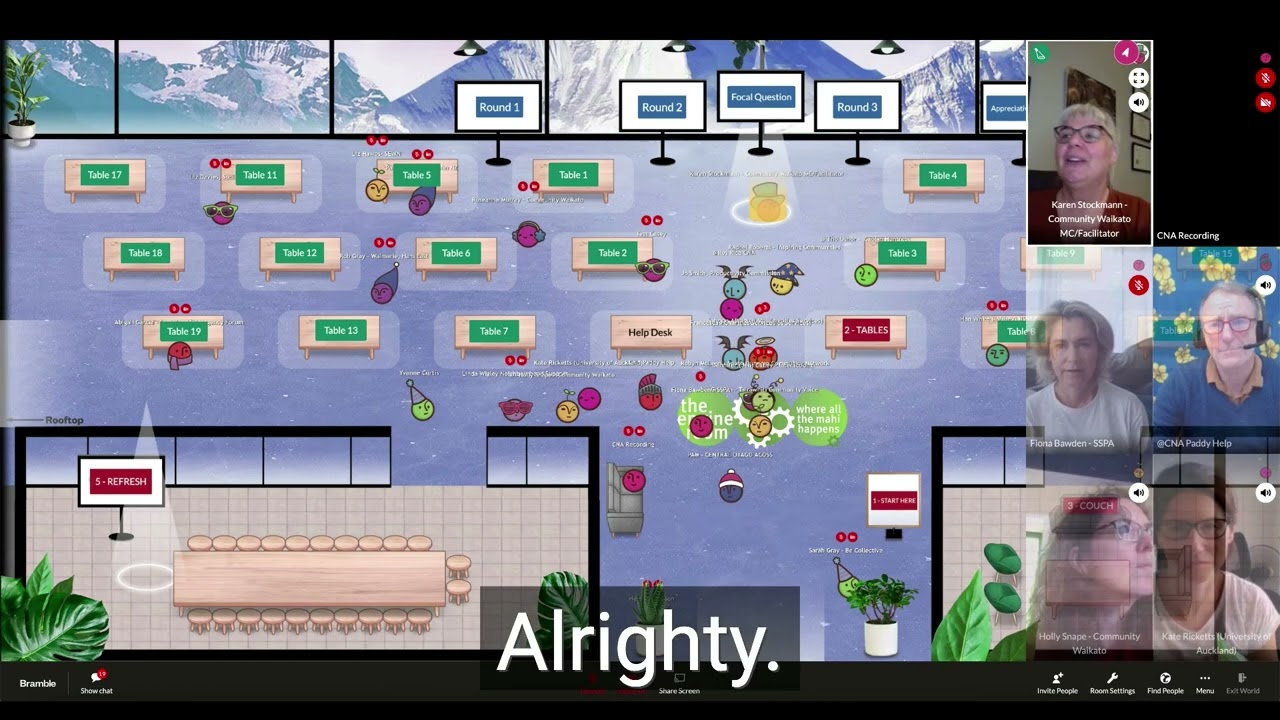 Case Study: Virtual Conference in Bramble.Live for Community Networks Aotearoa