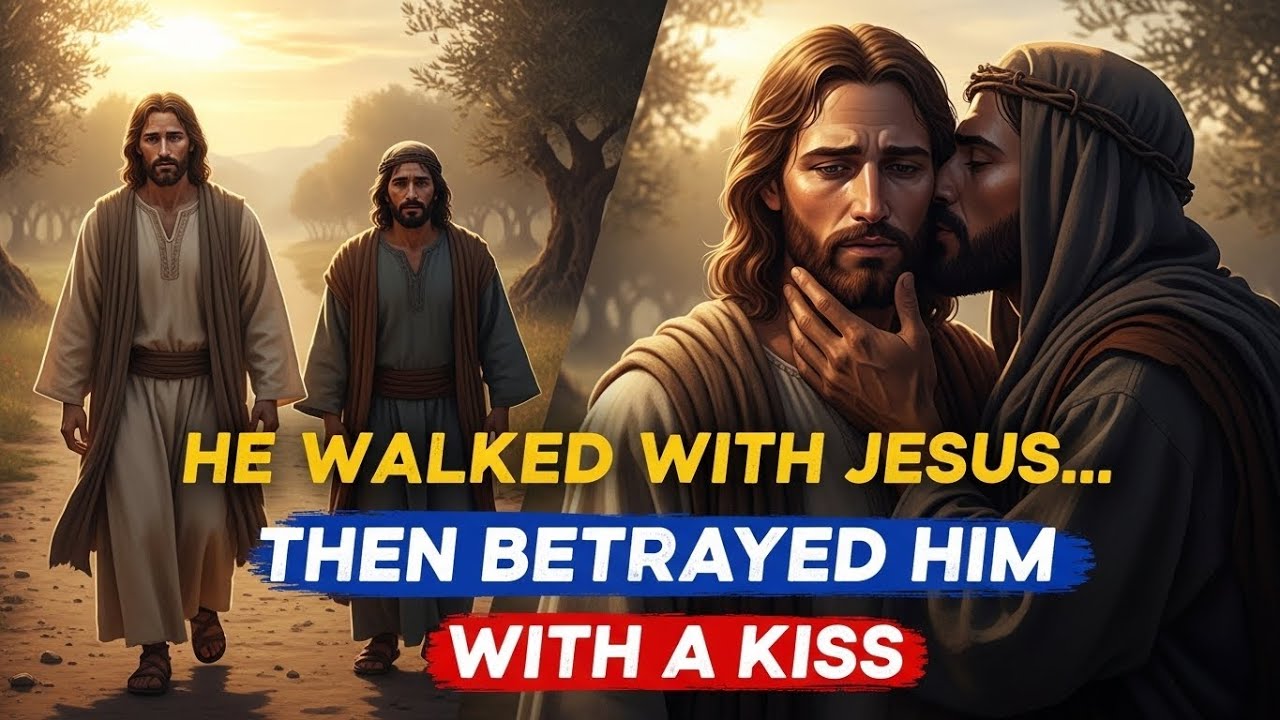 He walked with jesus then betrayed him with a kiss