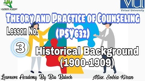 Theory and Practice of Counseling (PSY632) VU Urdu | Lecture No. 3 | Learners Academy By Bia Baloch