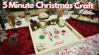 Easy DIY Christmas Decoration With Ornaments Craft Stencil!