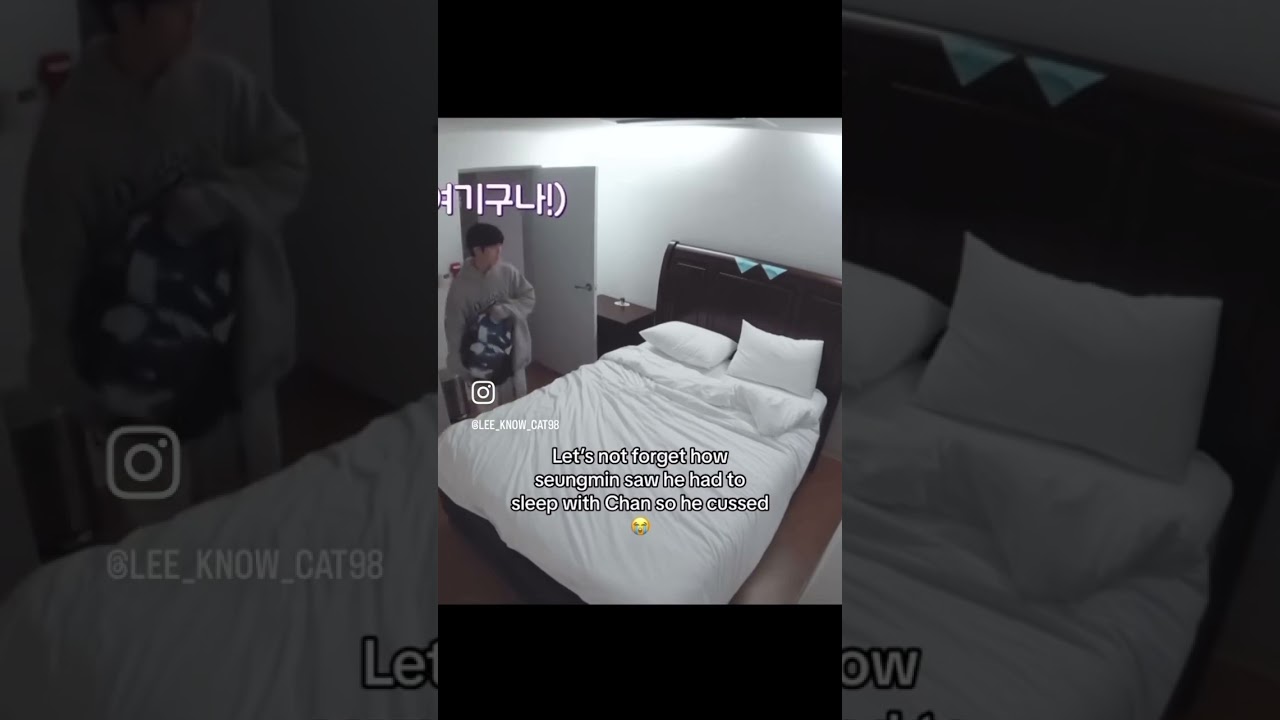 He doesn’t want to sleep with Chan😭||NOT MY VIDEO||stray kids||#skz #straykids #seungmin #bangchan
