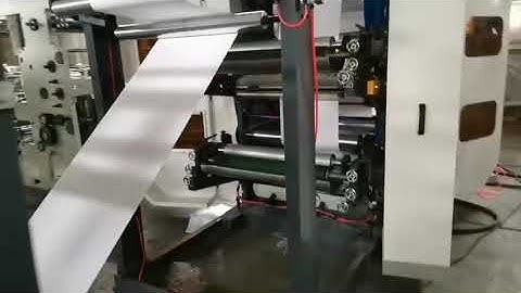 Computer Mechnical Sharp Bottom Paper Bag Making Machine With 4 Color Printing in Line