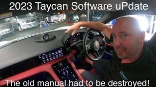 2023 Porsche Taycan Software uPdate - and why the old user manual had to be torn up…! 🤔