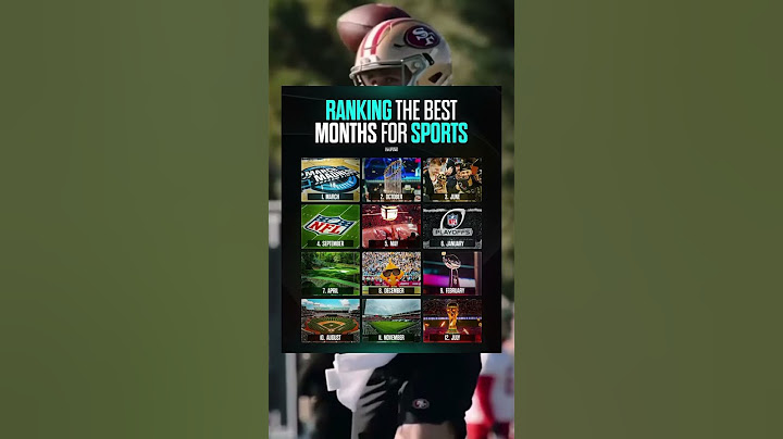 Ranking The Best Months For Sports #nfl #football