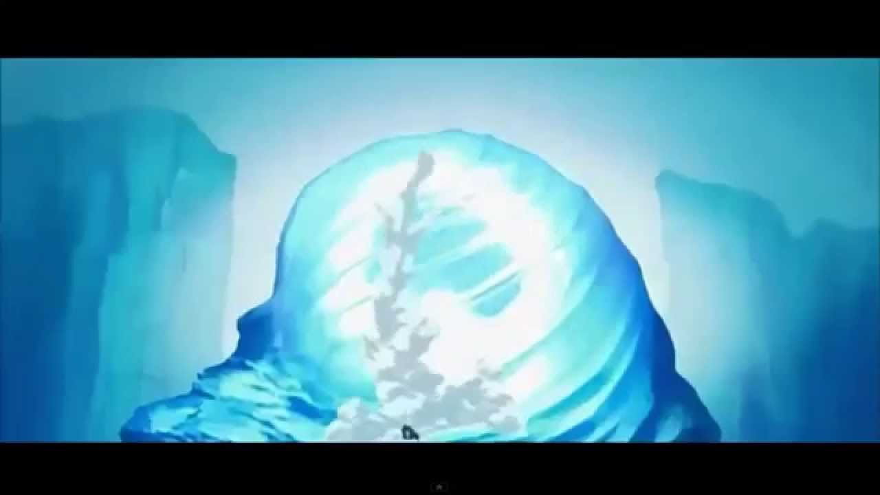 Avatar Aang comes out of the Iceberg HD