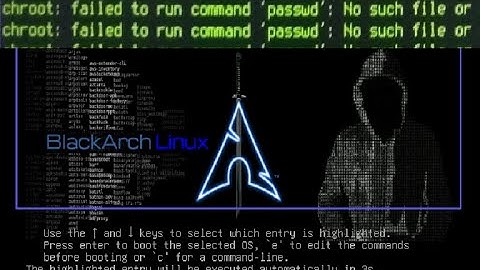 BlackArch NetInstall + i3wm (chroot error!)