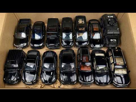 Box Full Of All Black Diecast Cars! Rolls-royce, Land Cruiser, Bentley, Lexus & Mercedes 🖤