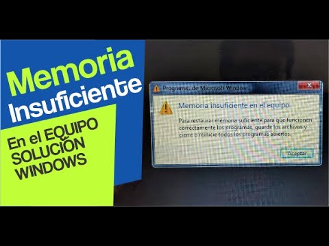 Video: ¿Cómo soluciono el error de falta de memoria en Windows 7?