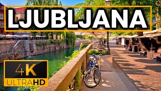 LJUBLJANA 🇸🇮 | Walking Tour - 4K60fps - Slovenia