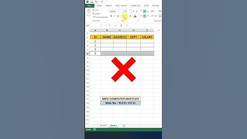 Automatic Border in Excel ☝️ Excel me Border Kaise Lagaye #viral #reels #shorts #trending #alisir