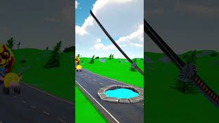 Katana vs Big & Small Moon Car and Niu Lai #2 - BeamNG.drive