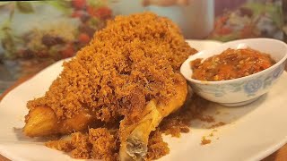 Wangi  Gurih  Resep  Ayam Goreng Serundeng Gurih   Luarnya  Garing  Dagingnya Empuk