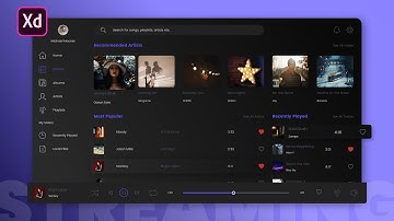 Music Streaming App Design In Adobe Xd - Part 4 Animation