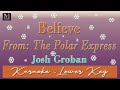 Believe Karaoke Josh Groban Lower Key From The Polar Express mp3