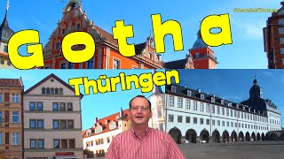 Gothabarocke Residenzstadt In Thüringen.schloss Friedenstein-Touristinformationvideosights