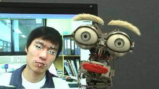 kist face robot(mimicking, tracking, lip synch.)