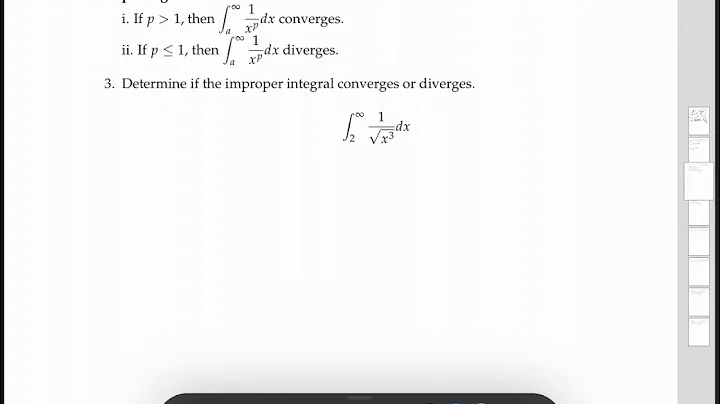 Improper Integrals Example 3