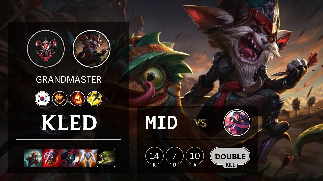 Kled Mid vs Irelia - KR Grandmaster Patch 10.9