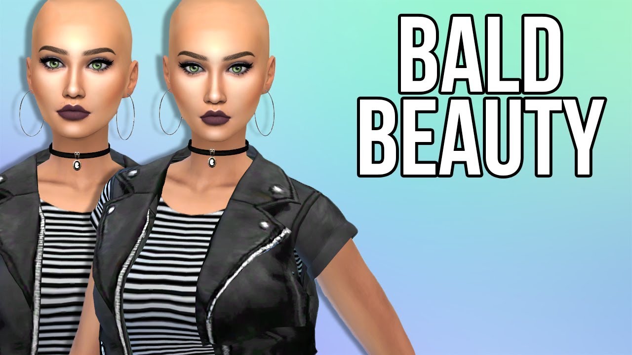 sims 4 custom content hair bald
