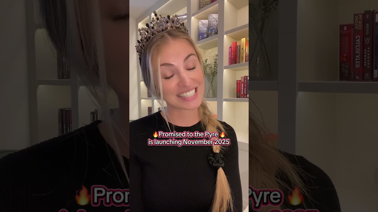 My new adult romantic fantasy debut Promised to the Pyre will release in November 2025 ✨ 