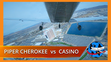 Private Pilot Flying Piper Cherokee 140 in Class C Reno, NV for Pattern Practice