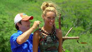 Jaclyn climbs 171 steps, falls down an entire story, and still wins immunity