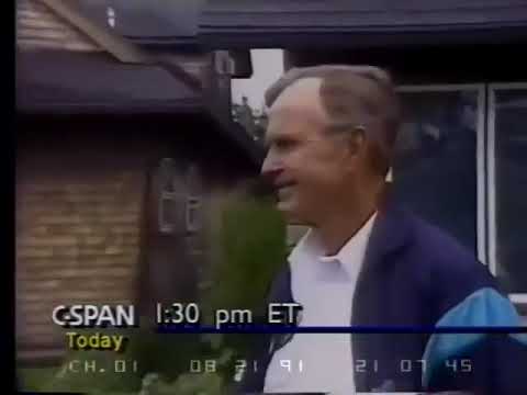 George H Bush on Zviad Gamsakhurdia. ბუში ზვიად გამსახურდიაზე კაცი დინების საწინააღმდეგოდ მიცურავს.