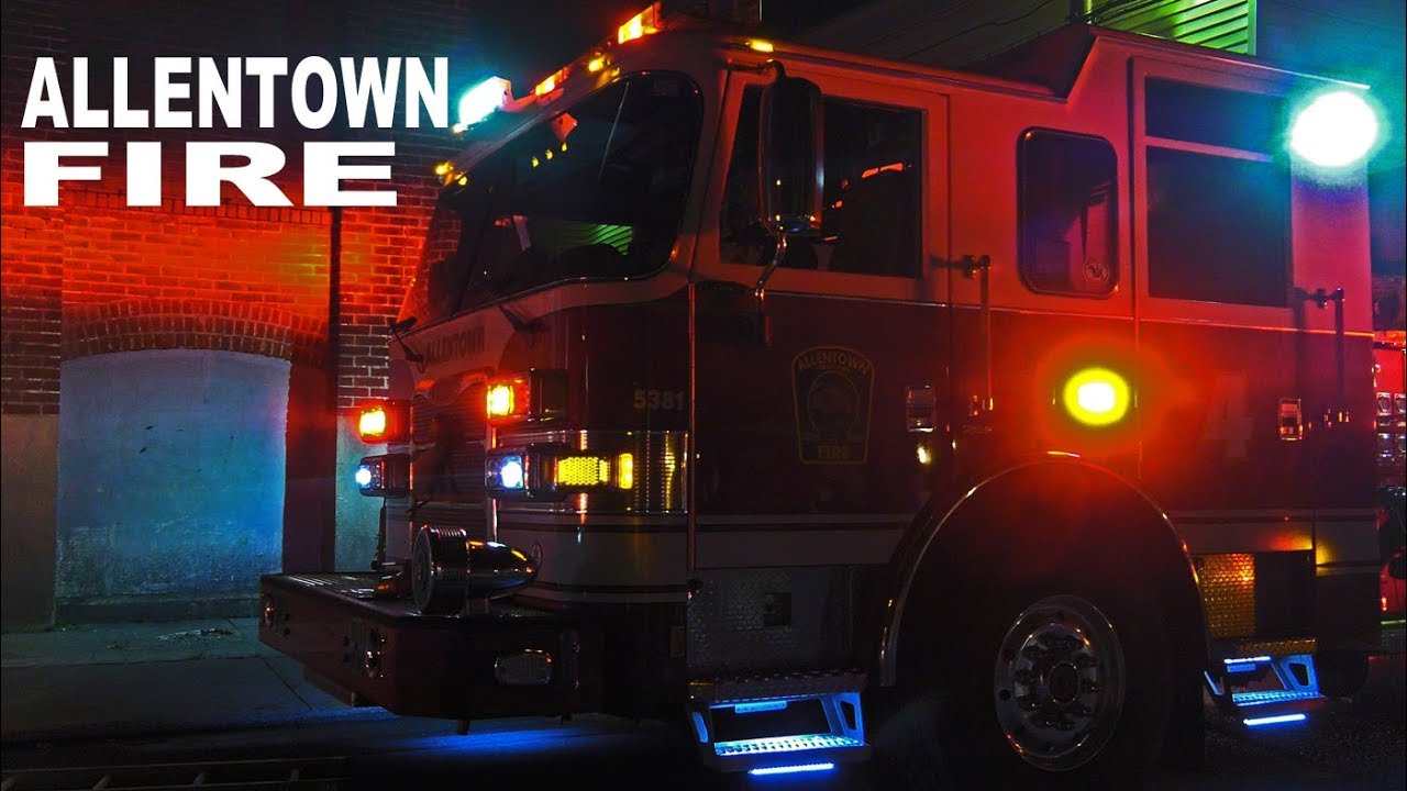2nd alarm warehouse fire in Allentown, PA. - YouTube