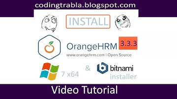 Install OrangeHRM 3.3.3 via Bitnami on Windows 7 localhost - opensource PHP HRMS byAO