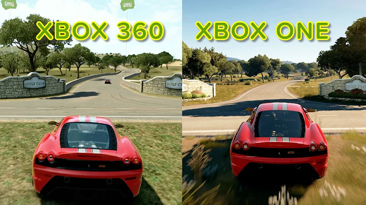 Forza Horizon 2, Xbox 360 vs Xbox One, Golf Club and Dock Area Map Comparison