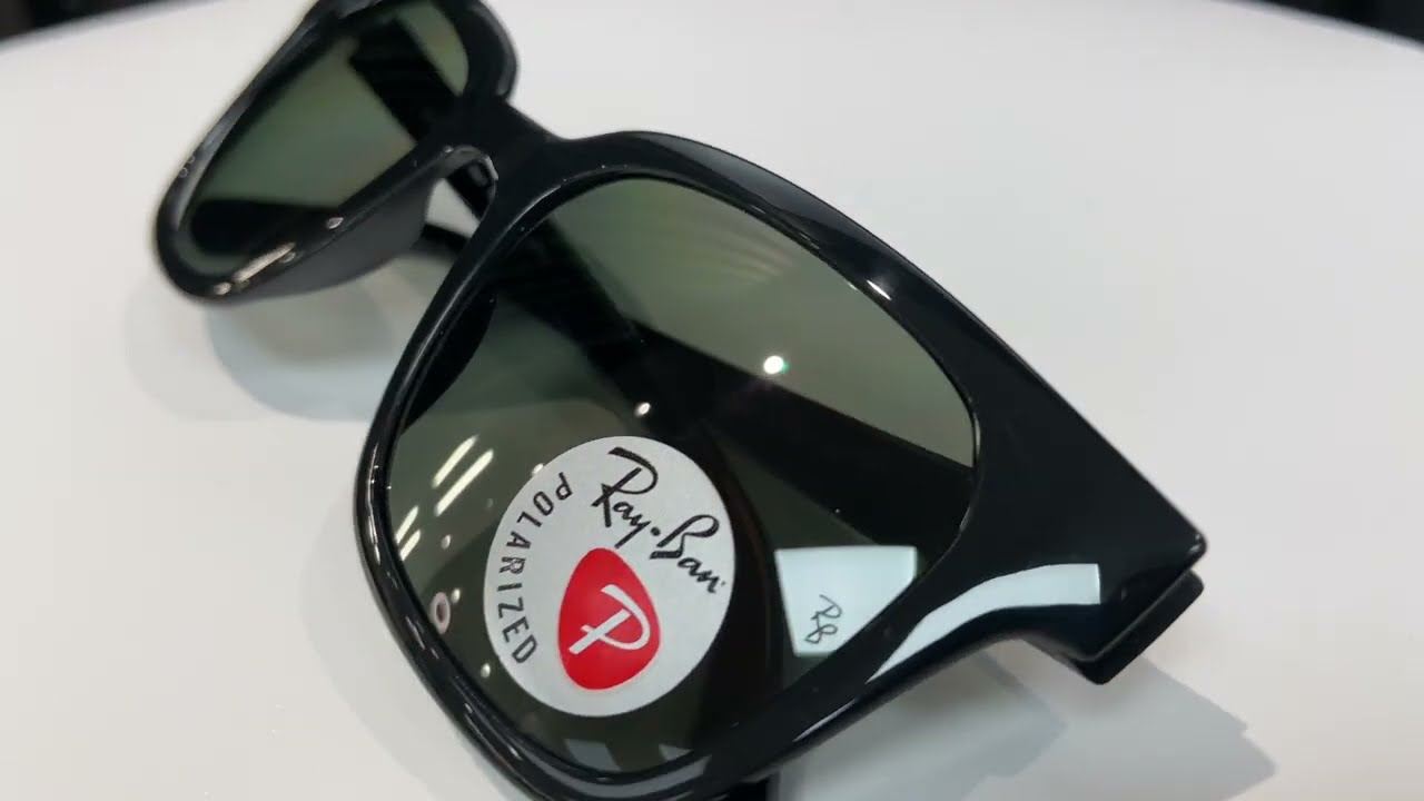 Ray Ban Polarized RB 4323 601/9A Ray-Ban RB4323 601/9A Black Sunglasses - eye-oo.com main image 2