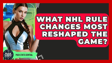 What NHL Rule Changes Most Reshaped The Game? - Puck Stats Central