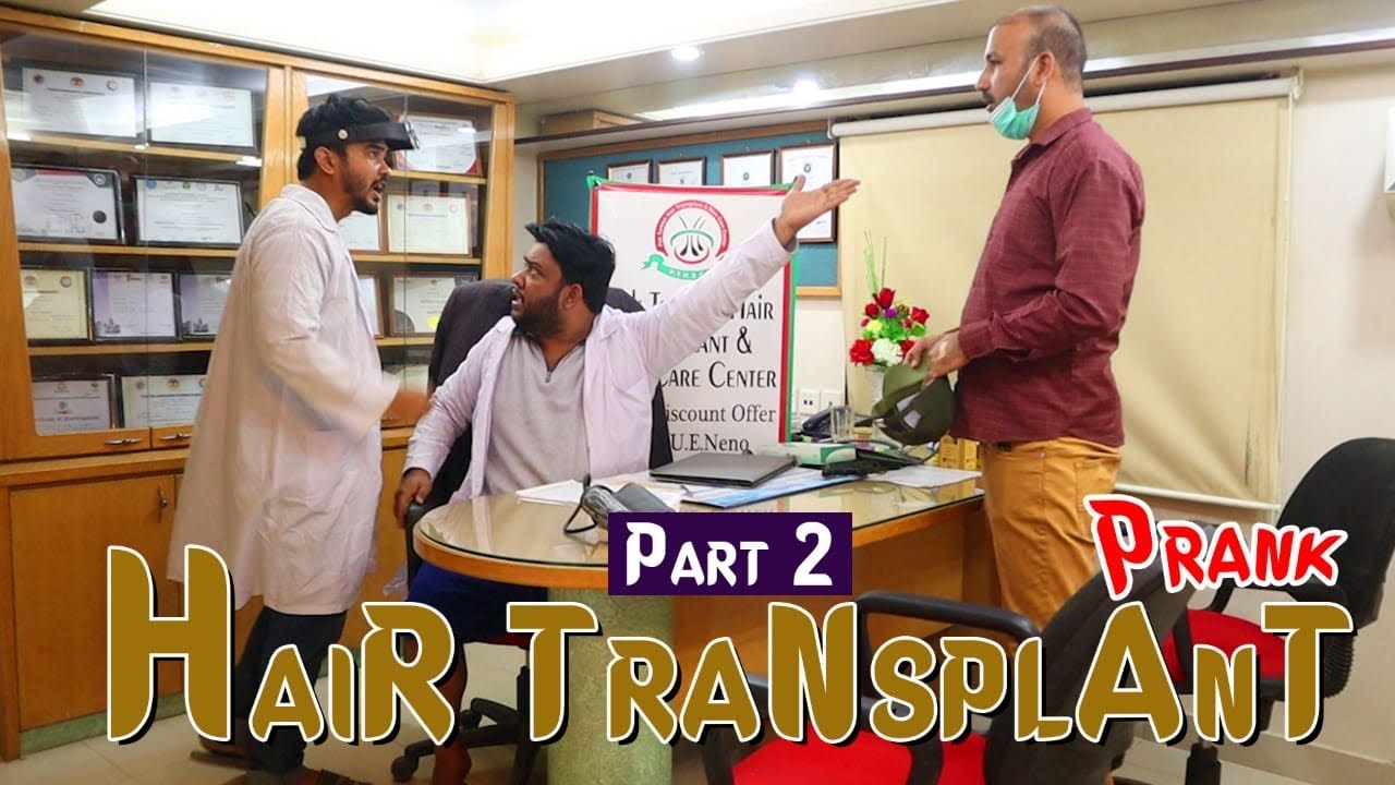  Hair Transplant Prank part 2  By Nadir Ali  Ahmed khan in P4 Pakao