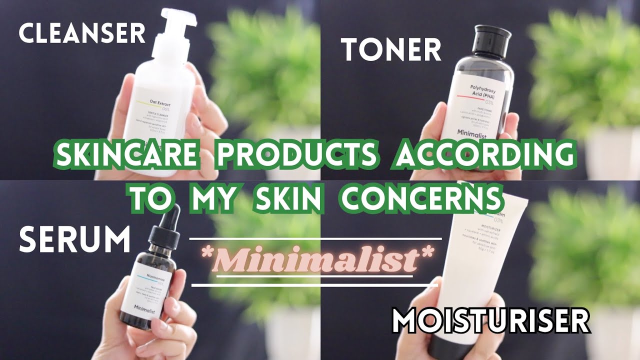 I picked Skincare products from Minimalist | Cleanser, Toner, Serum & Moisturiser - full details