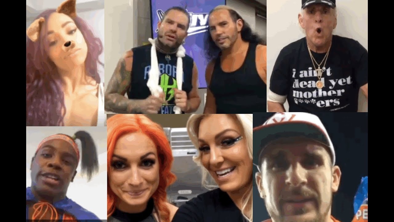 WWE Snapchat/IG ft. Charlotte, Sasha Banks, Becky Lynch, The Hardy Boyz, Miztourage n MORE