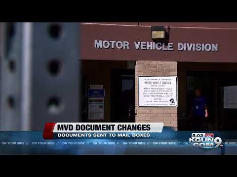 Starting in 2020, you'll get Arizona MVD documents in the mail, not at the office