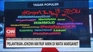Pelantikan Jokowi-Ma'ruf Amin di Mata Warganet