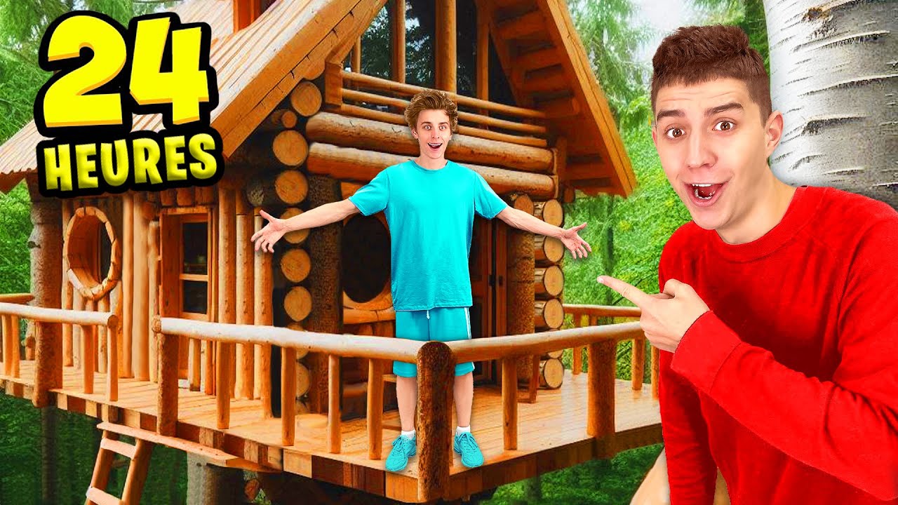 24 heures dans une cabane DANS LES ARBRES *Nous sommes surveillés