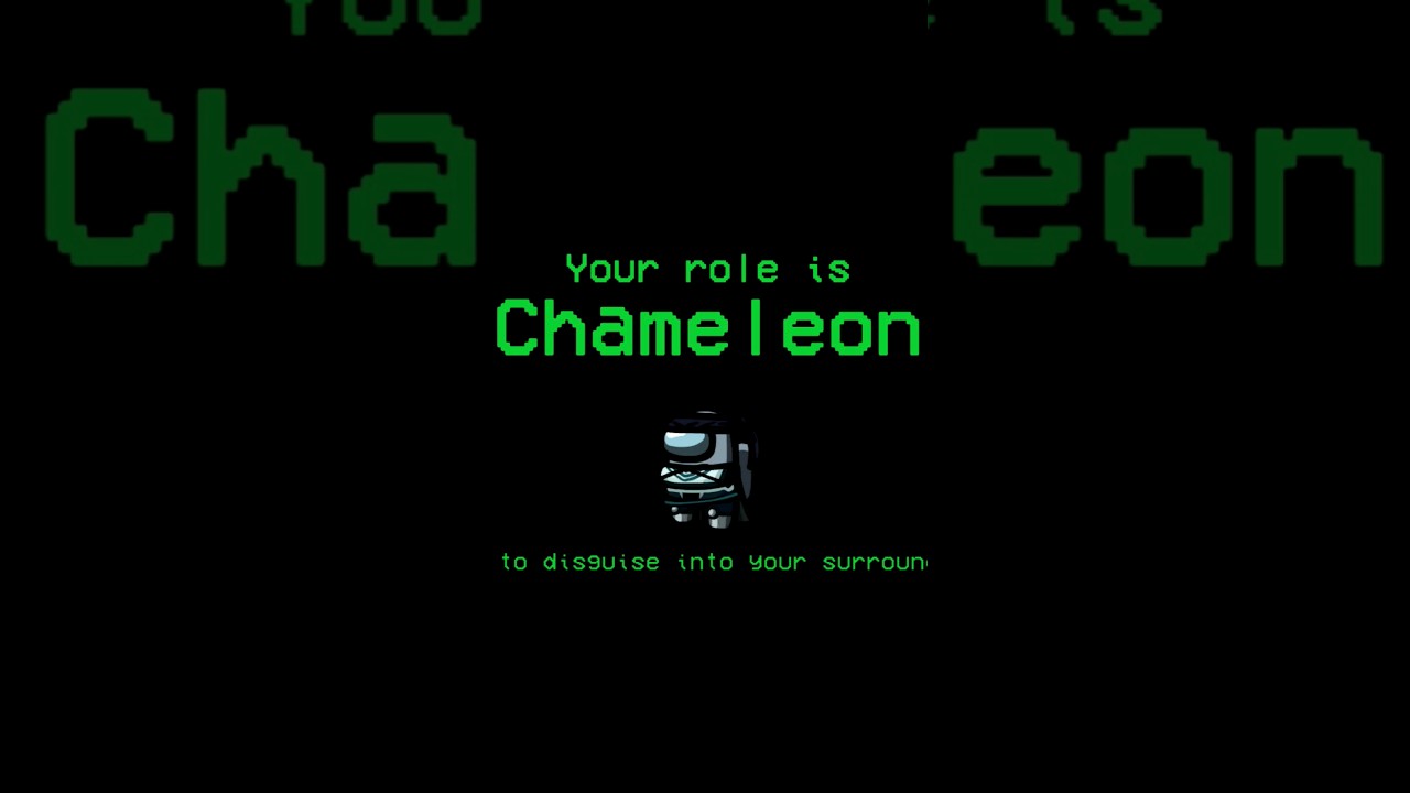 Be an INVISIBLE CREWMATE using the CHAMELEON role in Among Us 😱 