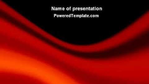 Red Wave PowerPoint Template by PoweredTemplate.com