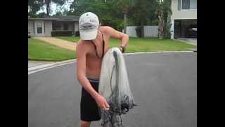 How to throw a 10 ft Cast net